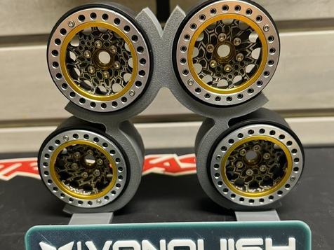 1.9" Vanquish SpecRC Wheel Display Stand with tags
