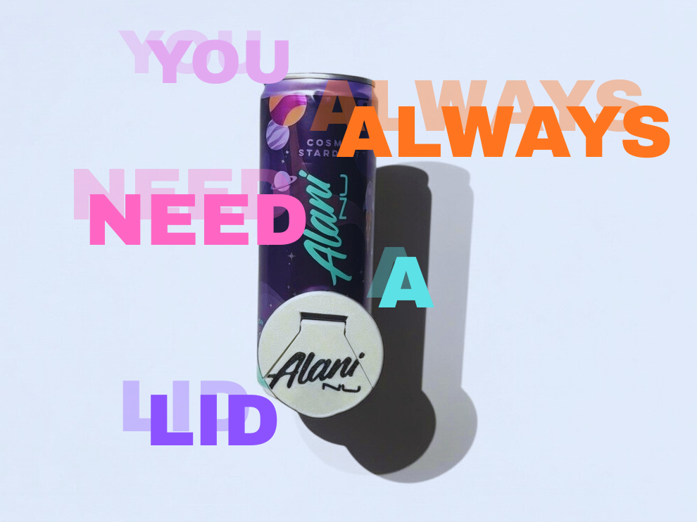 Alani can lid 12OZ (maybe fits the mini lmk pls)