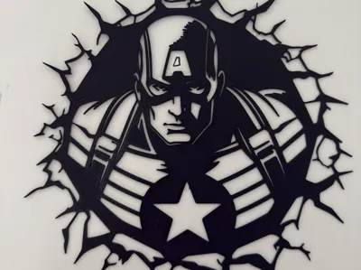 wall art Marvel capitan America