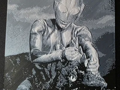 Ultraman VS Zumbolar Battle Lithophane