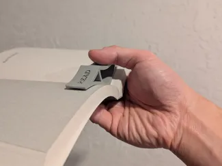 Comfortable book page holder (parametric)