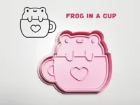 Emporte-pièce grenouille dans une tasse — photo 1