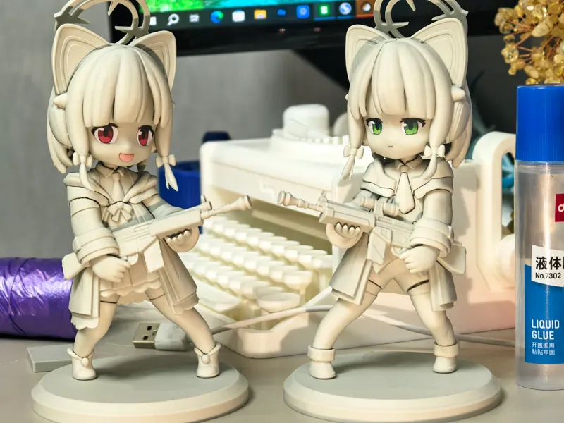 蔚蓝档案 blue archive 小绿小桃  才羽 ミドリ 才羽 モモイ Midori Momoi
