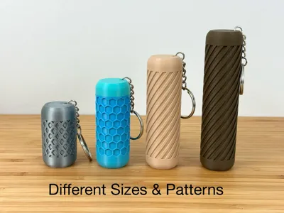 Container Keychain Making Modern Keychain Containers by Maxx Design MakerWorld: Download Free 3D ...