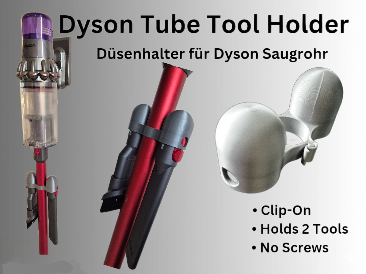 Dyson Vacuum Tube Tool Holder – Clip-On (2 Tools)