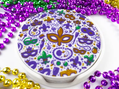Mardi Gras Coasters