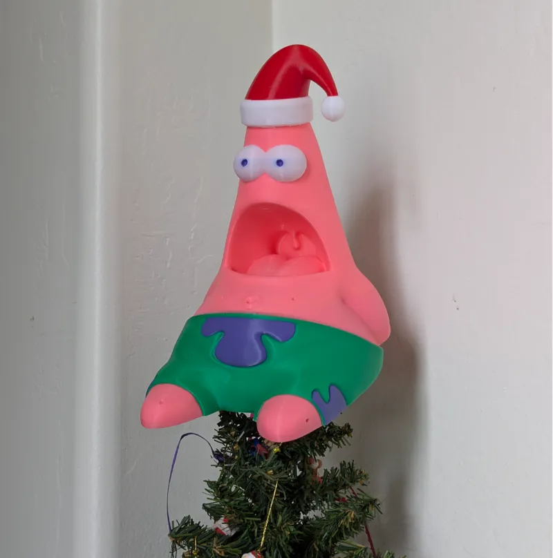 Surprised Patrick Tree Topper
