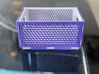 Customizable side patterns, faster print, less filament