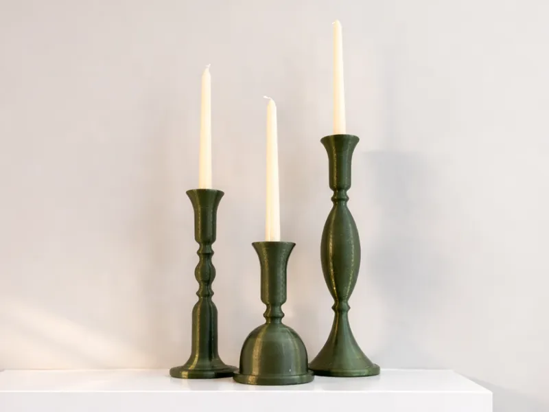 Elegant Taper Candle Holder Set