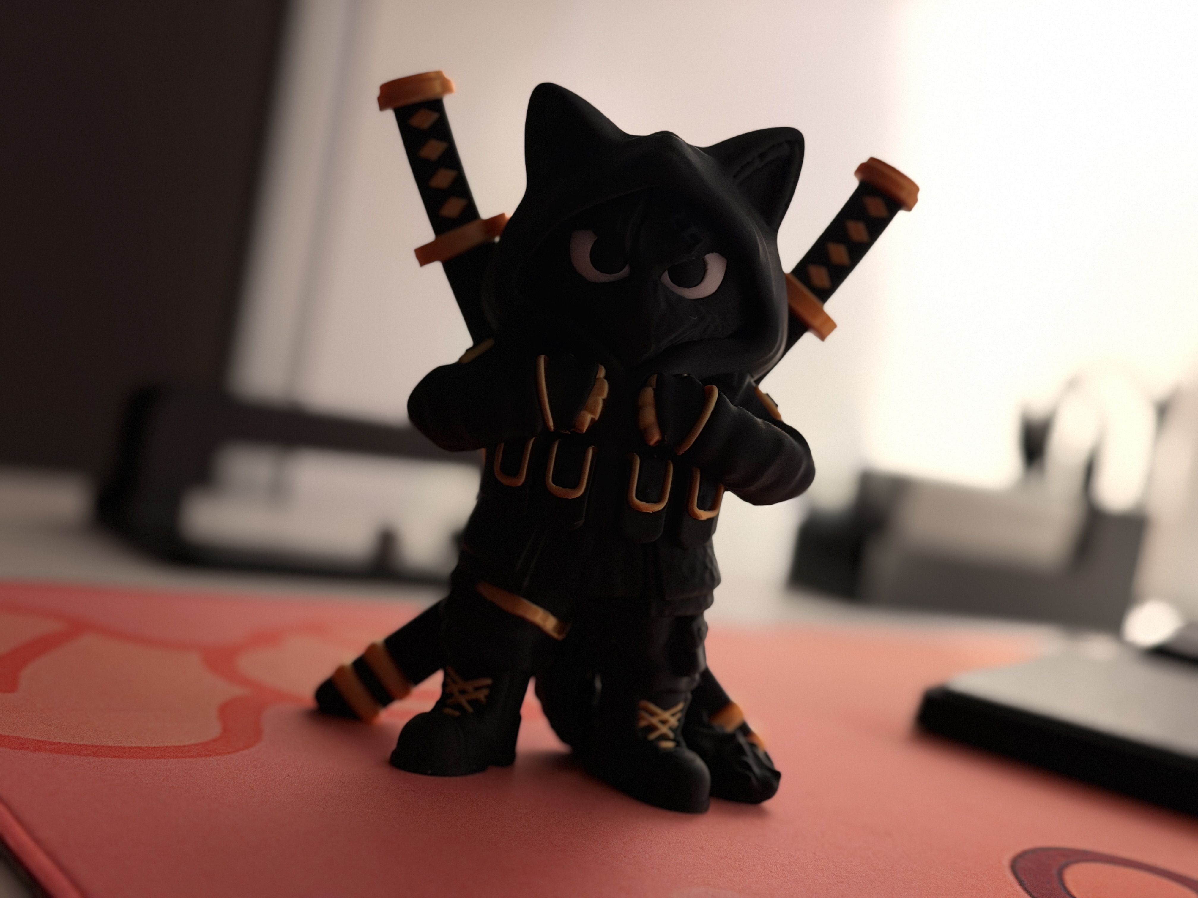 Ninja Cat - Free 3D Print Model - MakerWorld