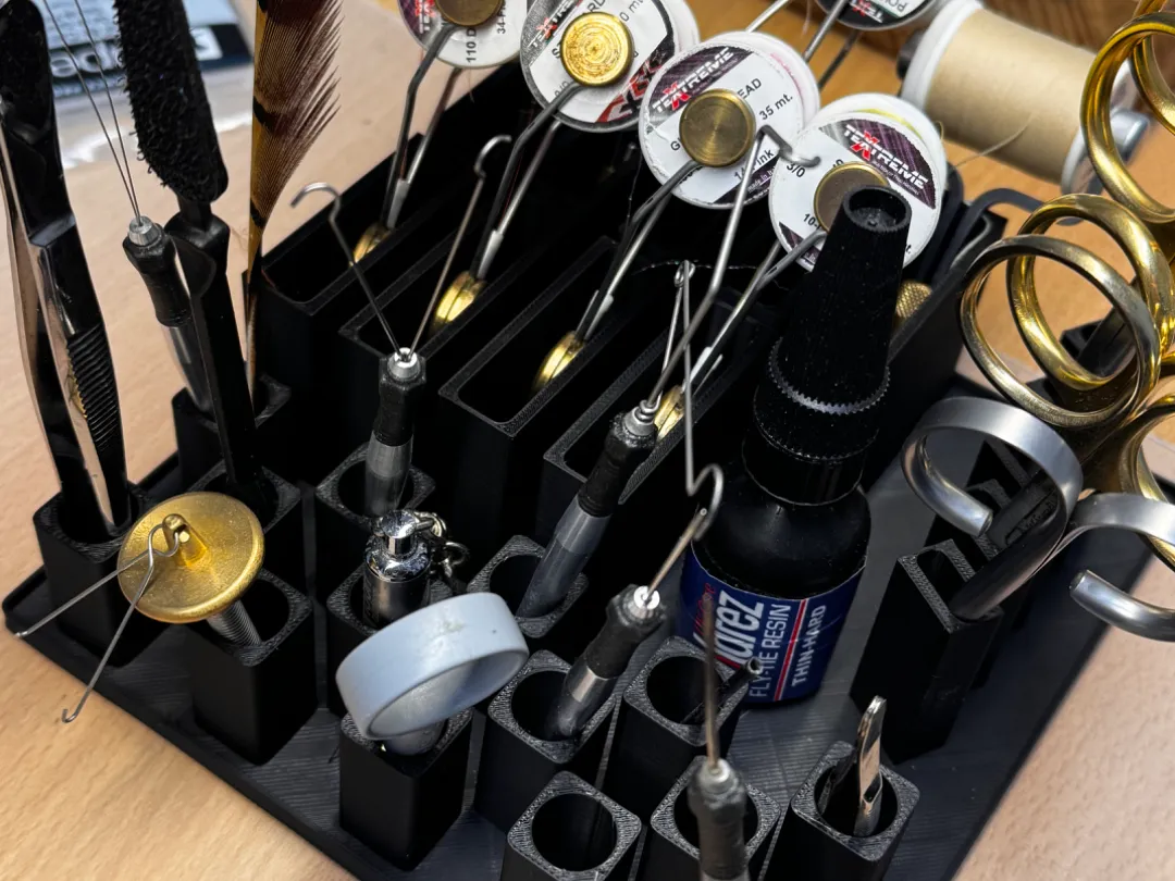 Caddy à outils pour montage de mouches