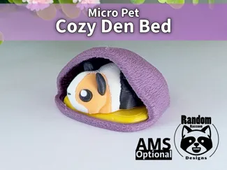 Hidey Bed (burrow/den) for Micro Guinea Pigs