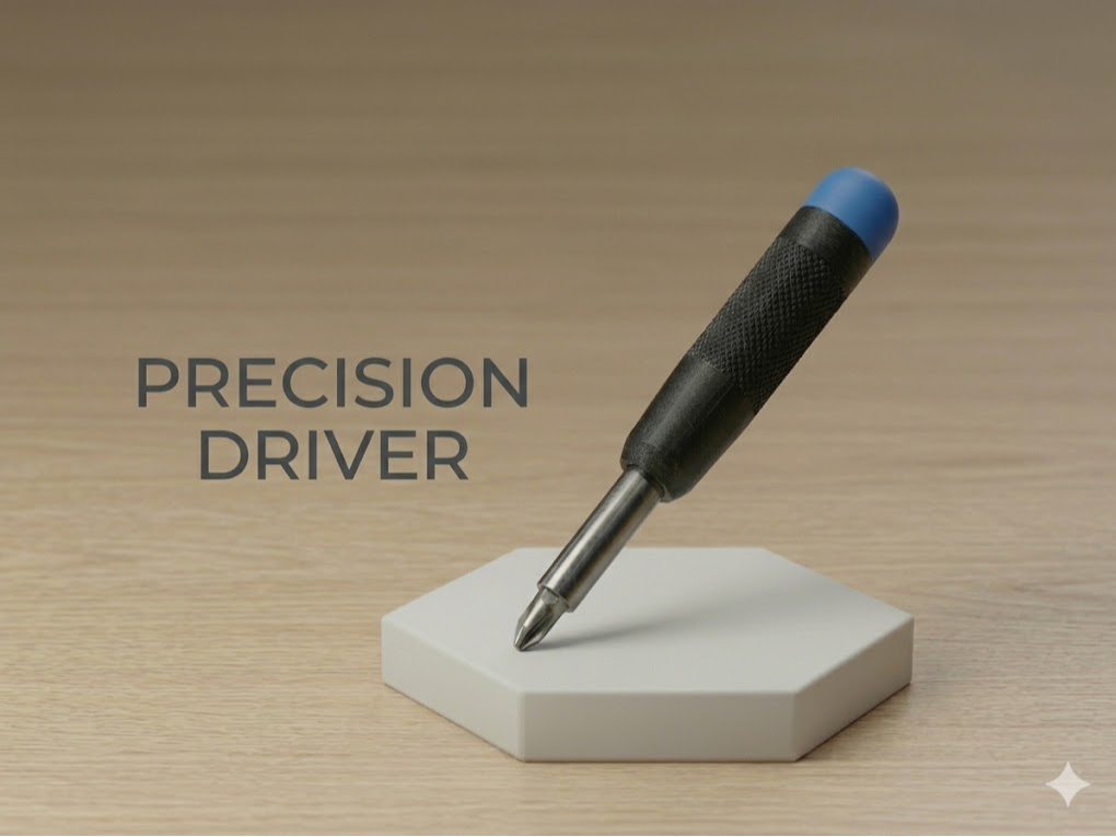 Ergonomic Precision Screwdriver (Spinnable Cap)