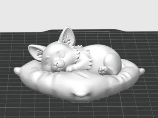 Cute Sleeping Corgi on Pillow