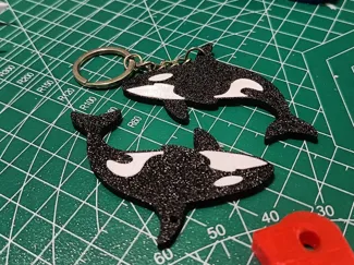 Cute Orca Whale Keychain –  (No AMS Needed)