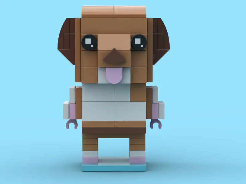 LEGOs Guinea Pig Brickheadz ( Colored Version 1) 