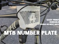Plaque de numéro pour vélo BMX ou VTT — photo 2