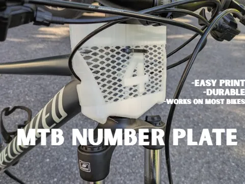 Plaque de numéro pour vélo BMX ou VTT