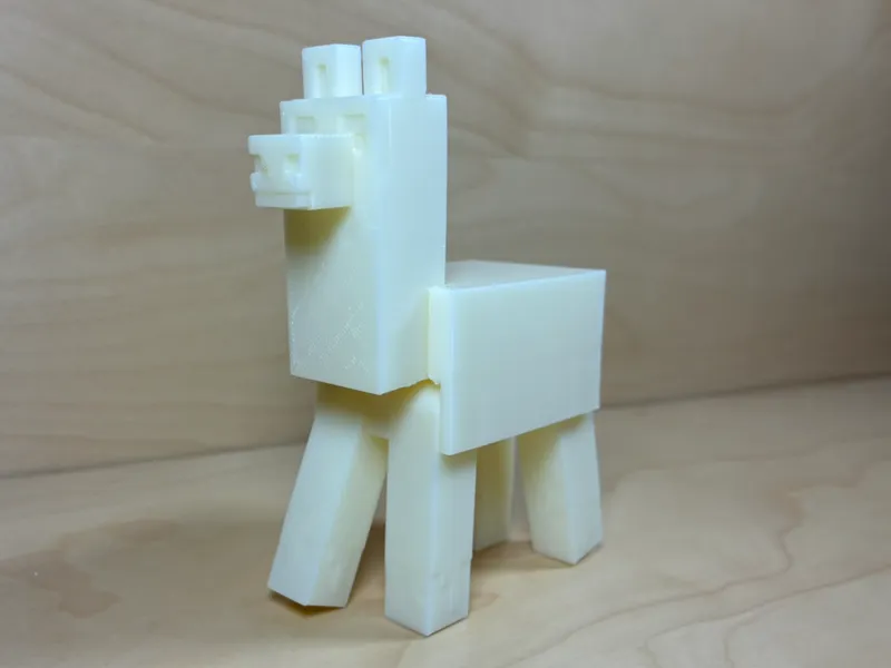 Minecraft Lama Articulated Print-in-Place