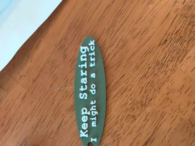 Keep Staring I might do a trick keychain
