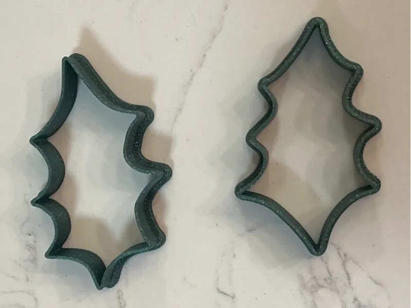 Holly Leaves Cookie / Pie Decoration Cutter