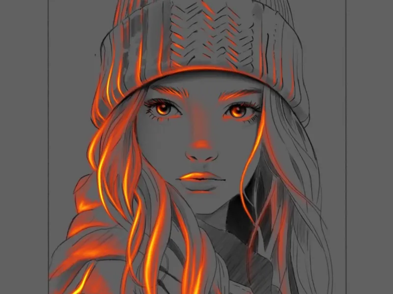 Girl on fire