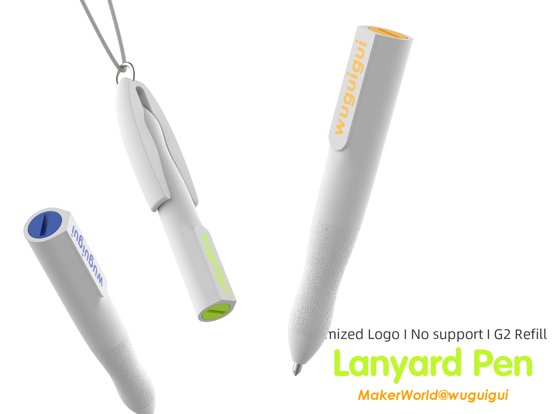Miniatura 3 do modelo 3D Lanyard Pen