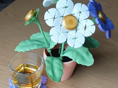 Flower Coaster Set (magnet version)