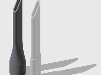 Vacuum crevice nozzle and extenders