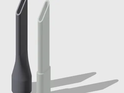 Vacuum crevice nozzle and extenders