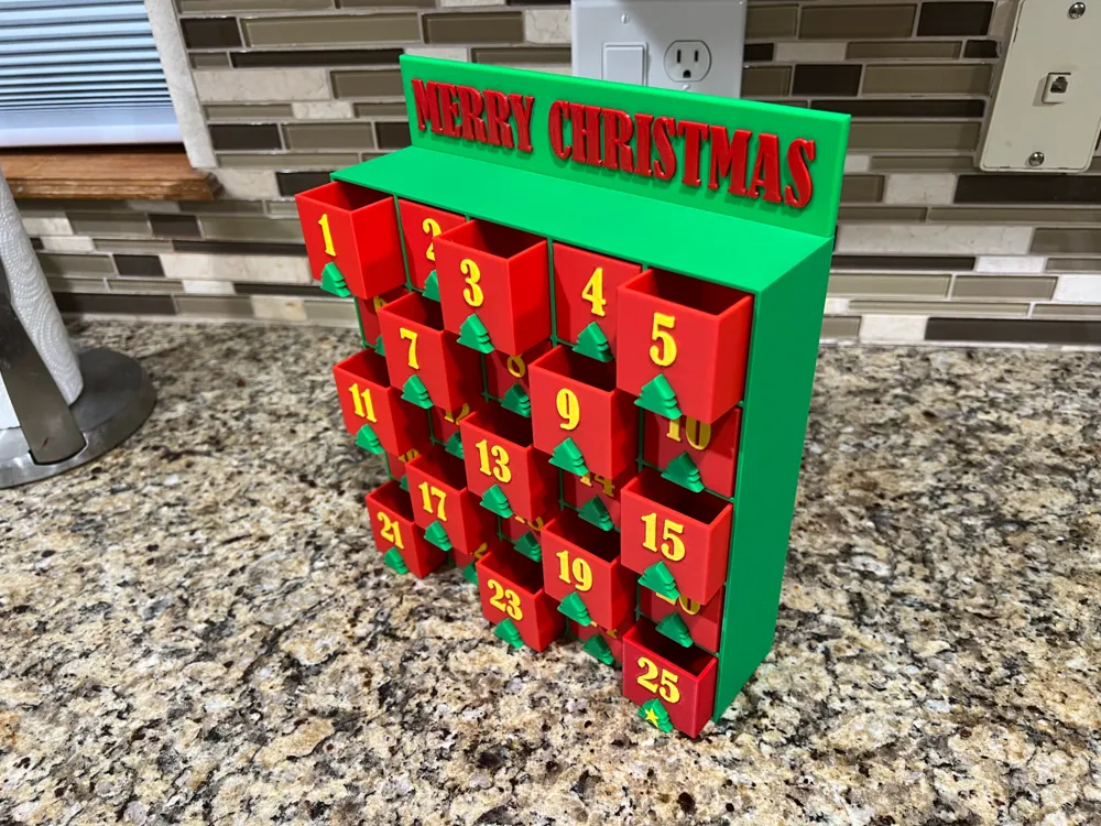 Christmas Advent Calendar - Free 3D Print Model - MakerWorld