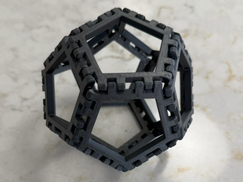Geometric Building Set - Snap-Together Pentagons