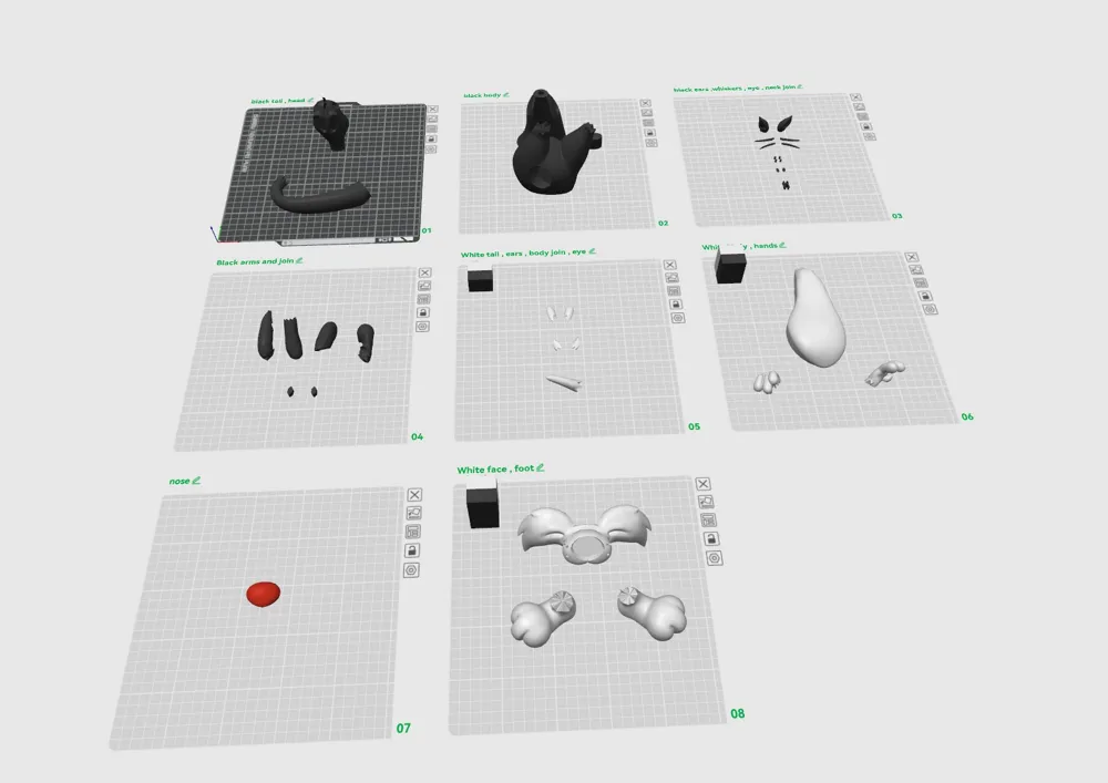 Sylvester Cat no AMS - Free 3D Print Model - MakerWorld