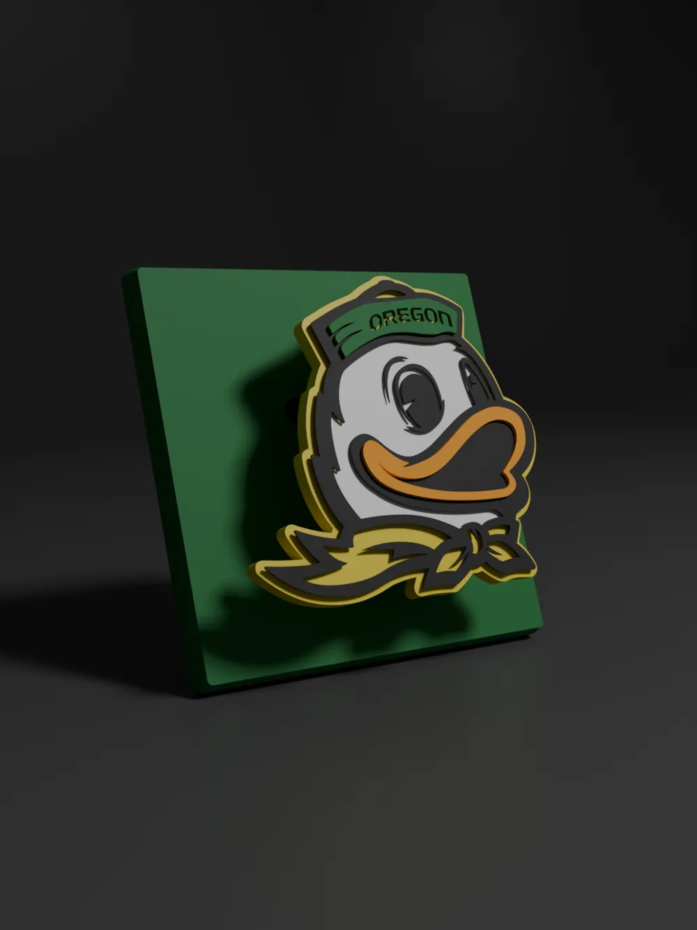 V3 Sign NCAA Oregon Ducks Floating Logo Sign v3 - Free 3D Print Model - MakerWorld