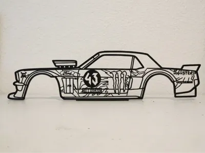 Hoonicorn V1 Ford Mustang Ken Block Wall Art
