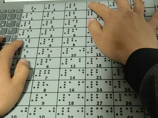 Tabla Pitagórica Braille 