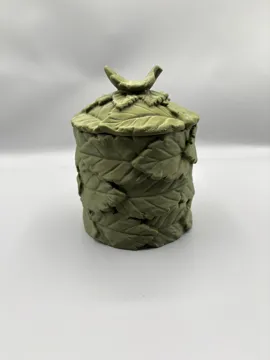 Caja o estuche: Leaf Canister - Nature Bathroom Jar & Vanity Box — vista de referencia 5