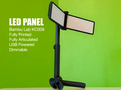 LED Panel USB Light with Articulated Folding Stand