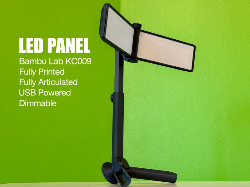 LED Panel USB Light with Articulated Folding Stand