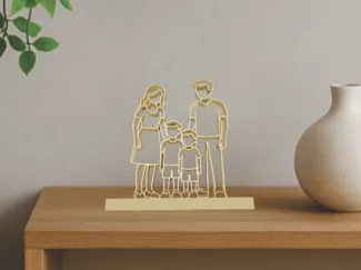 Enfeite decorativo familia - Escultura familia