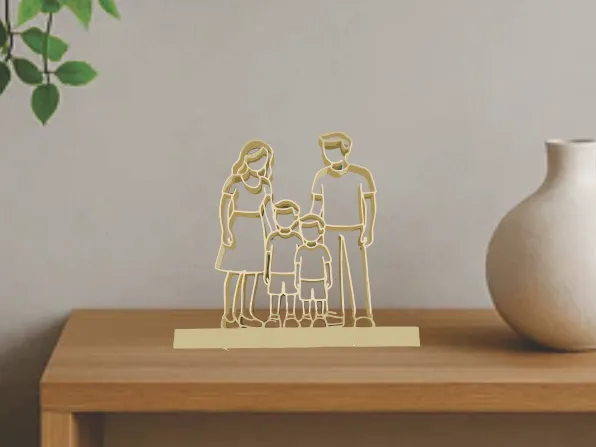 Enfeite decorativo familia - Escultura familia