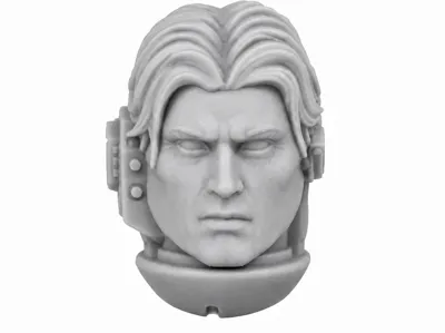 Crimson Seraphs  MKVI Unhelmeted Head