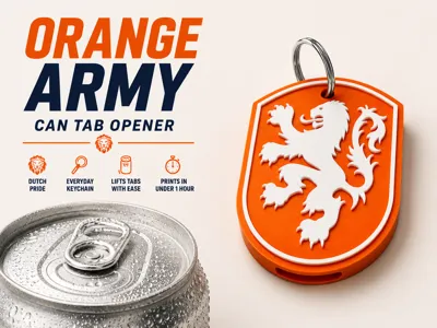 Dutch Lion Can Tab Opener Keychain | Functional