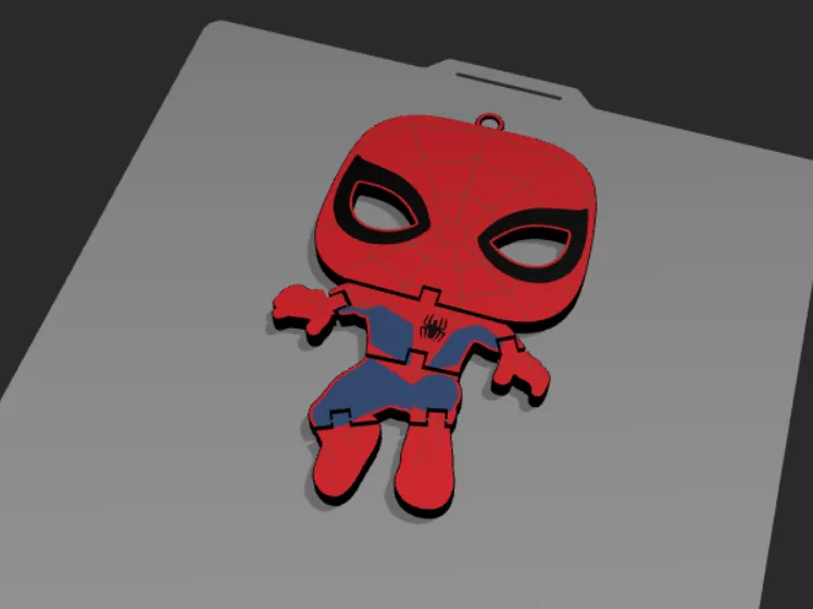 porta chiavi flessibile spiderman