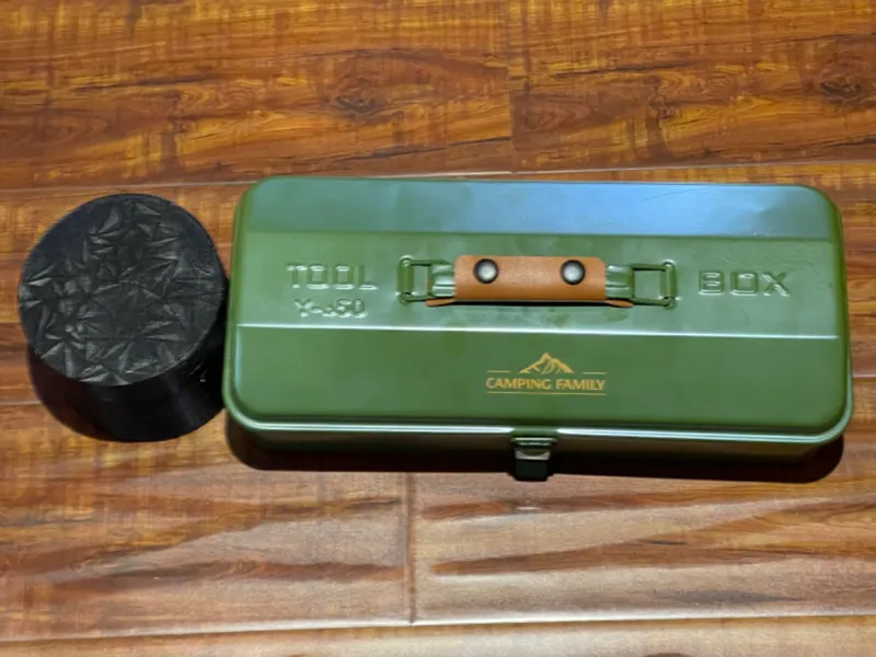 Gas OMEG 230G container attach to tea Box