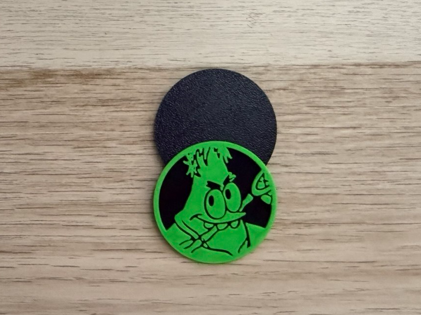 Zoro & Patrick coin (One Piece & SpongeBob) 3D model