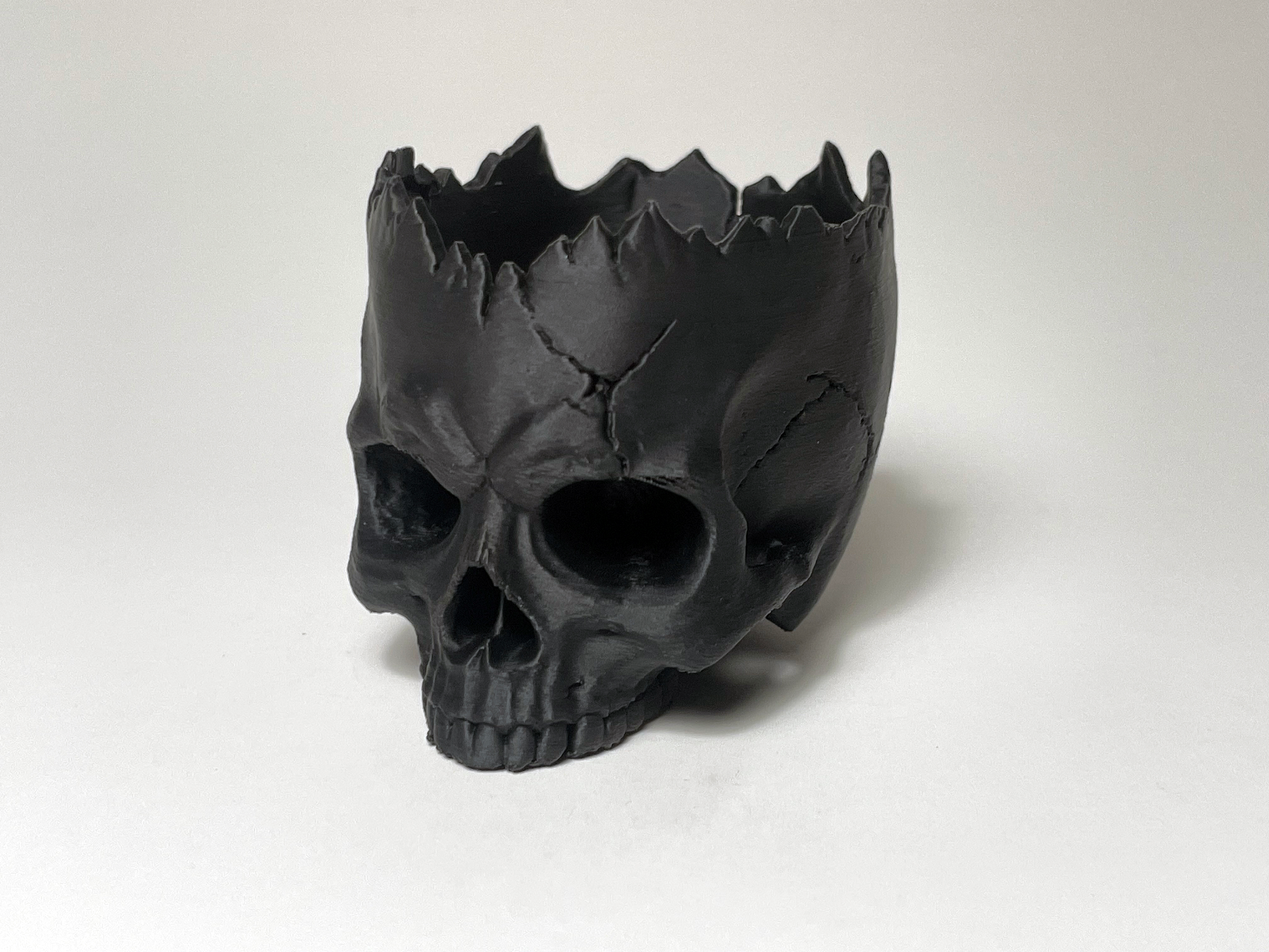 Human Skull Planter — free 3D print STL file