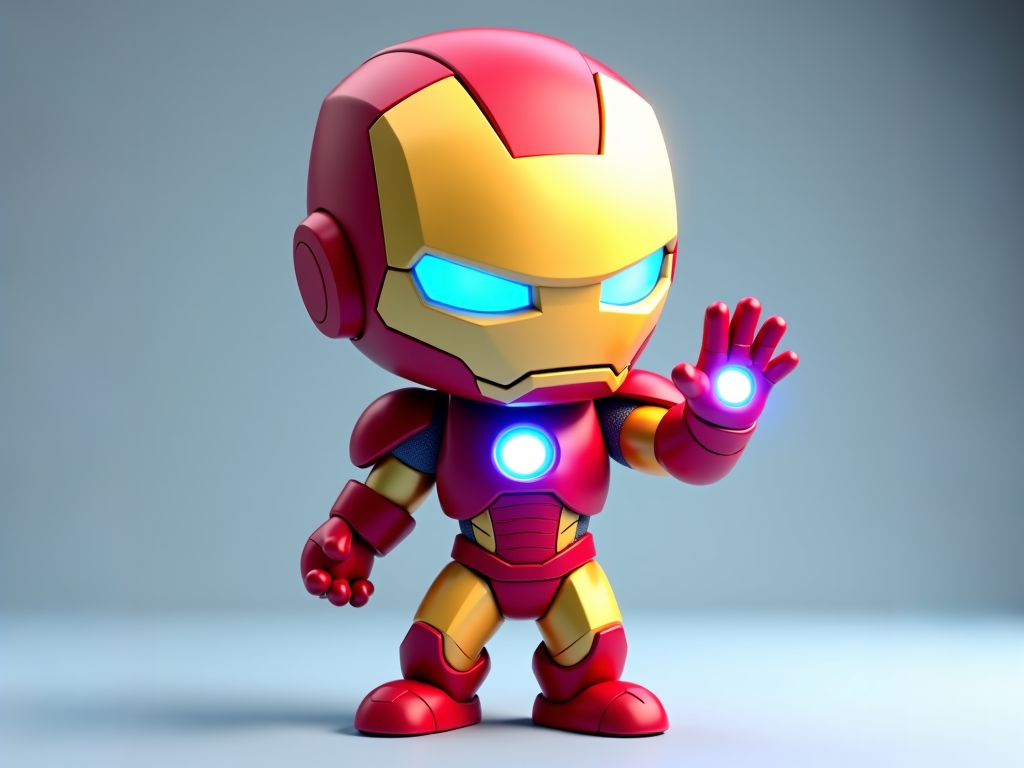 Figurine d'Iron Man style chibi 