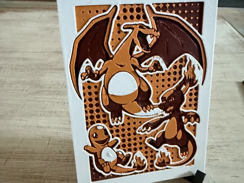 Charmander Evolution Line 2D Hueforge