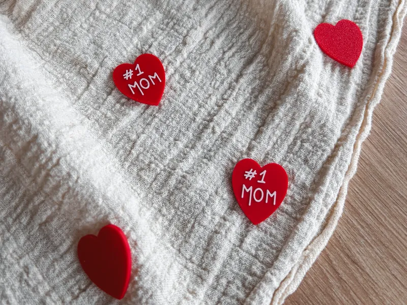 Herz Dekoration Tischdeko beste Mama Muttertag Mom